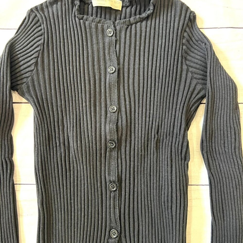 Zara Black Ribbed Top - Picture 5 of 5